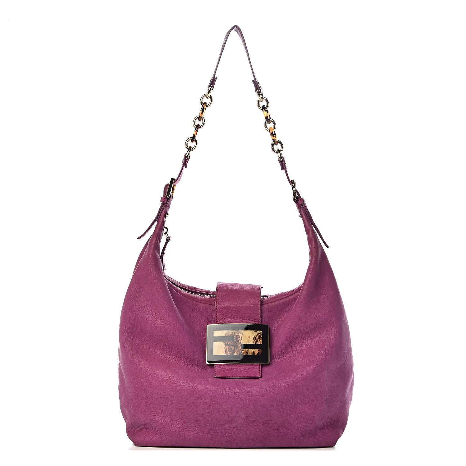 Fendi Vitello Savana Forever Hobo Ciclamino 1 of 14