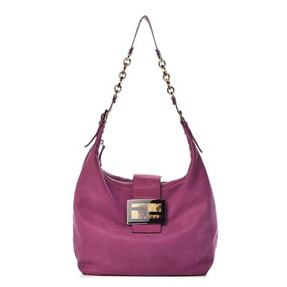 Fendi Vitello Savana Forever Hobo Ciclamino 1 of 14