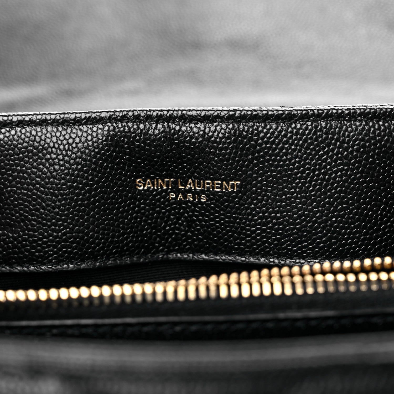 Saint Laurent Grain de Poudre Calfskin Y Quilted Monogram Small Loulou Chain Satchel Black 6 of 14