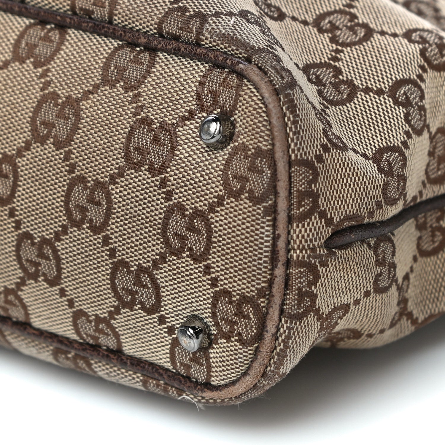 Gucci Monogram Signature Tote Dark Brown 11 of 41