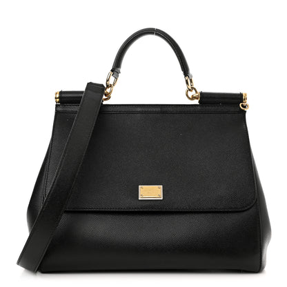 Dolce & Gabbana Dauphine Large Miss Sicily Satchel Black 1 of 15