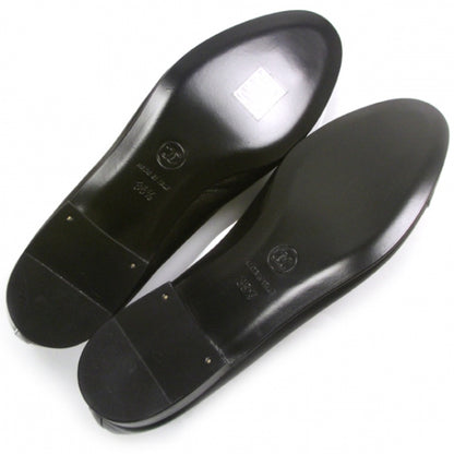 Chanel Patent Leather Tip Ballerina Flats 35.5 Black 6 of 10