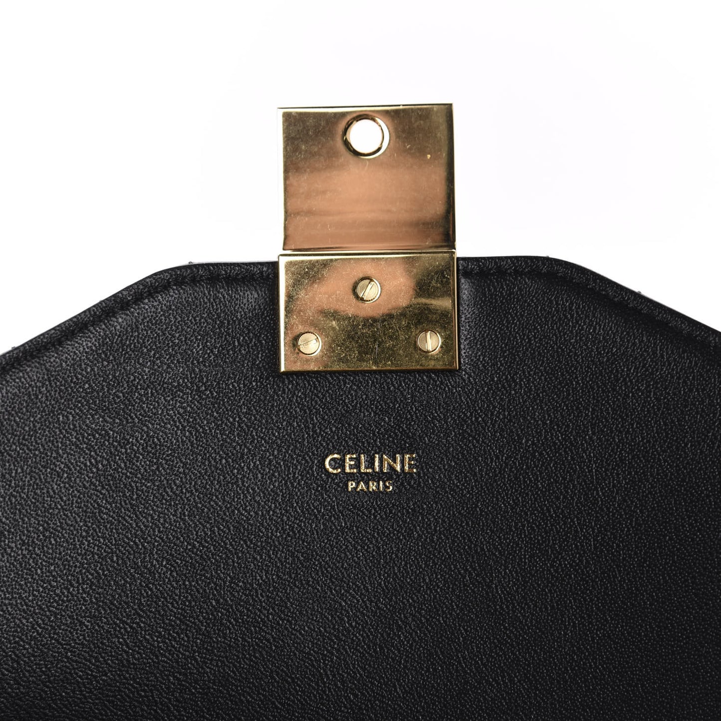 Calfskin Quilted Small C Bag Black