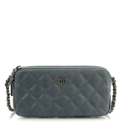Chanel Caviar Quilted Small Clutch With Chain Grey 1 of 7