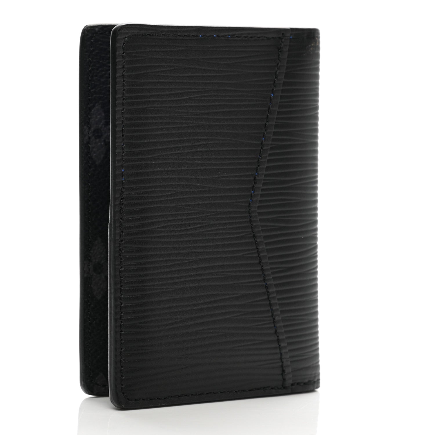 Louis Vuitton Epi Monogram Eclipse Pocket Organizer Black Blue 3 of 8