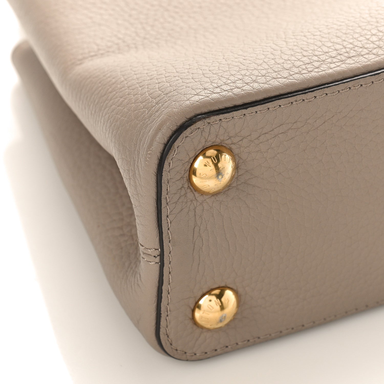 Louis Vuitton Taurillon Capucines BB Galet 7 of 10