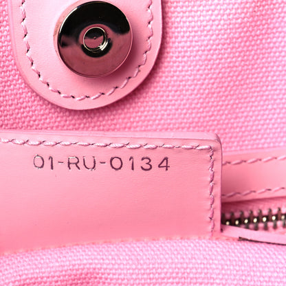 Christian Dior Coated Canvas Cannage Panarea Shopping Tote Pink 6 of 9