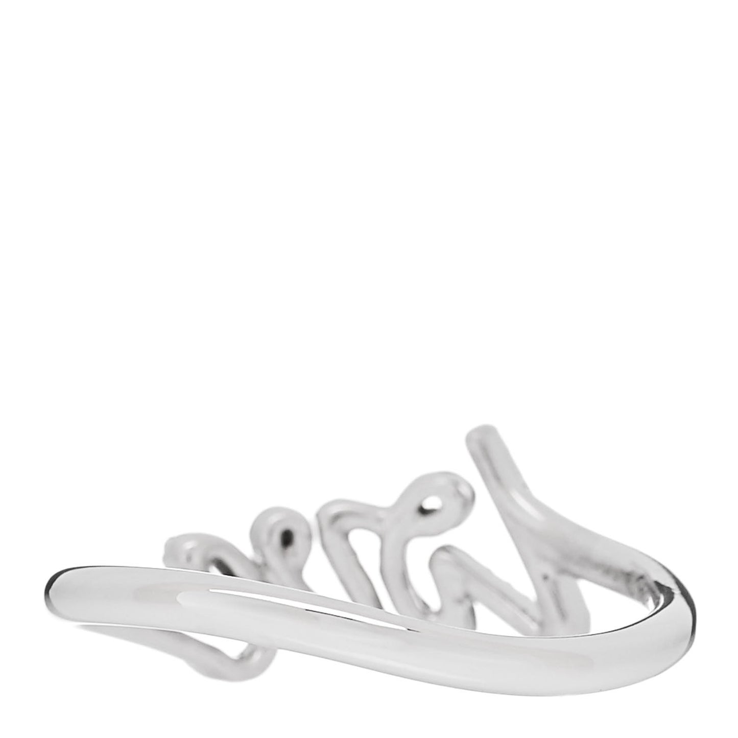 18K White Gold Diamond Paloma's Graffiti Love Ring 53 6.5