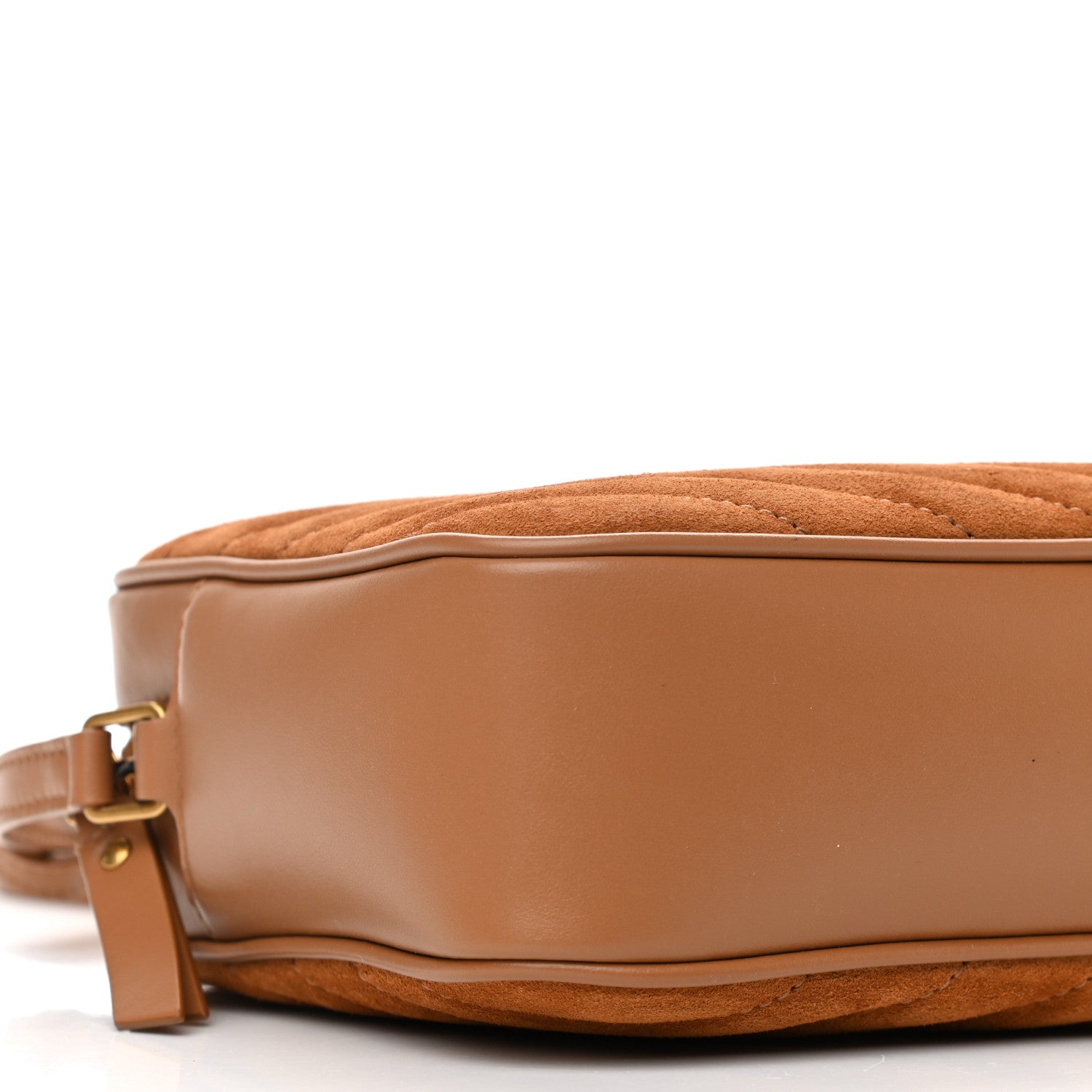 Saint Laurent Suede Matelasse Monogram Lou Camera Bag Cinnamon 9 of 10