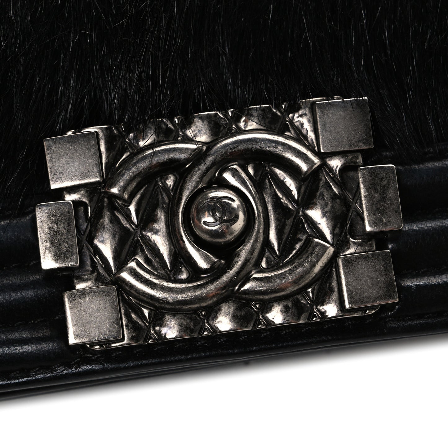 Goat Hair Medium Celtic Boy Flap Black