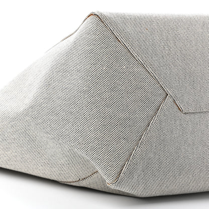 Celine Textured Canvas Small Belt Cabas Phantom Black White 8 of 9