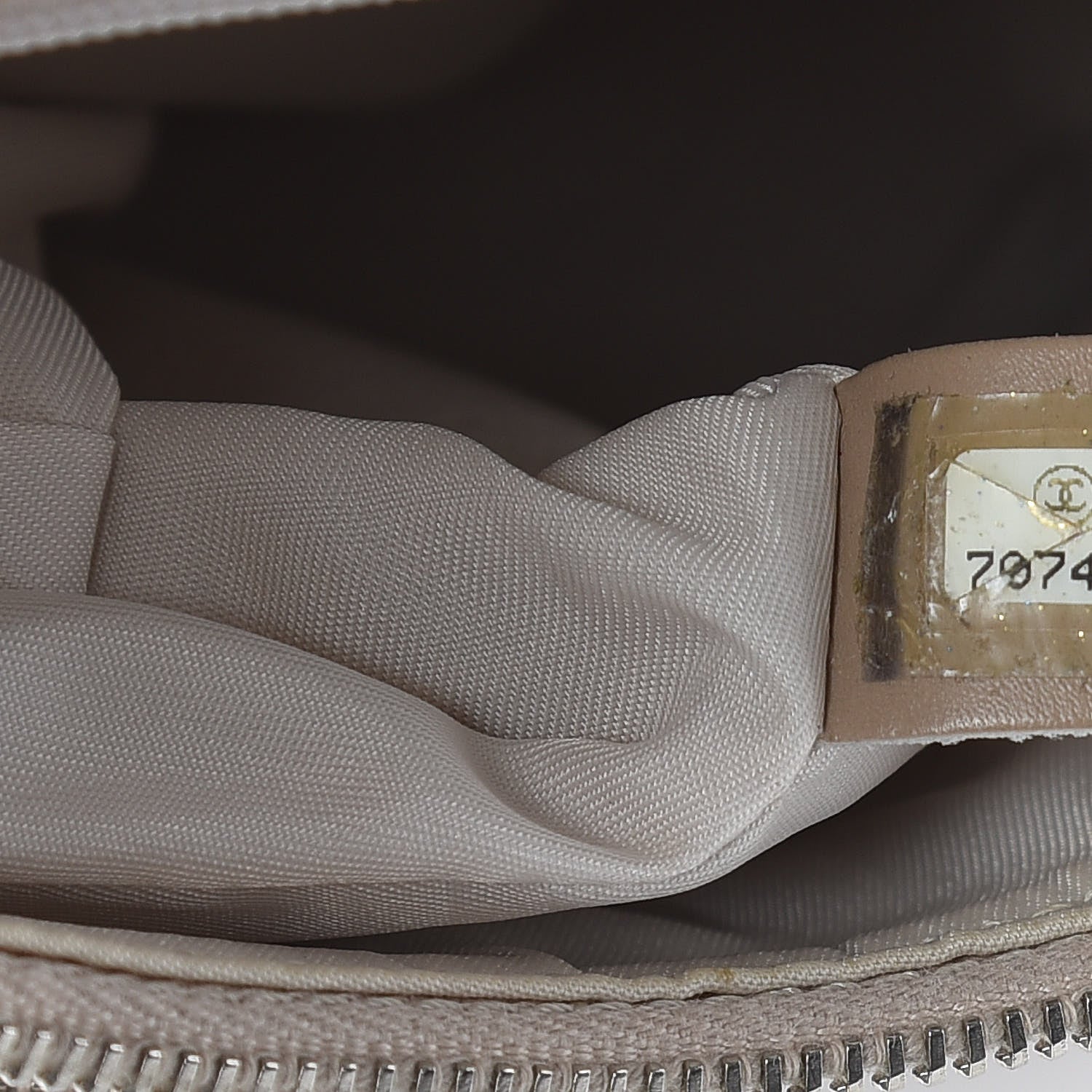 Chanel Nylon Travel Backpack Beige 7 of 9