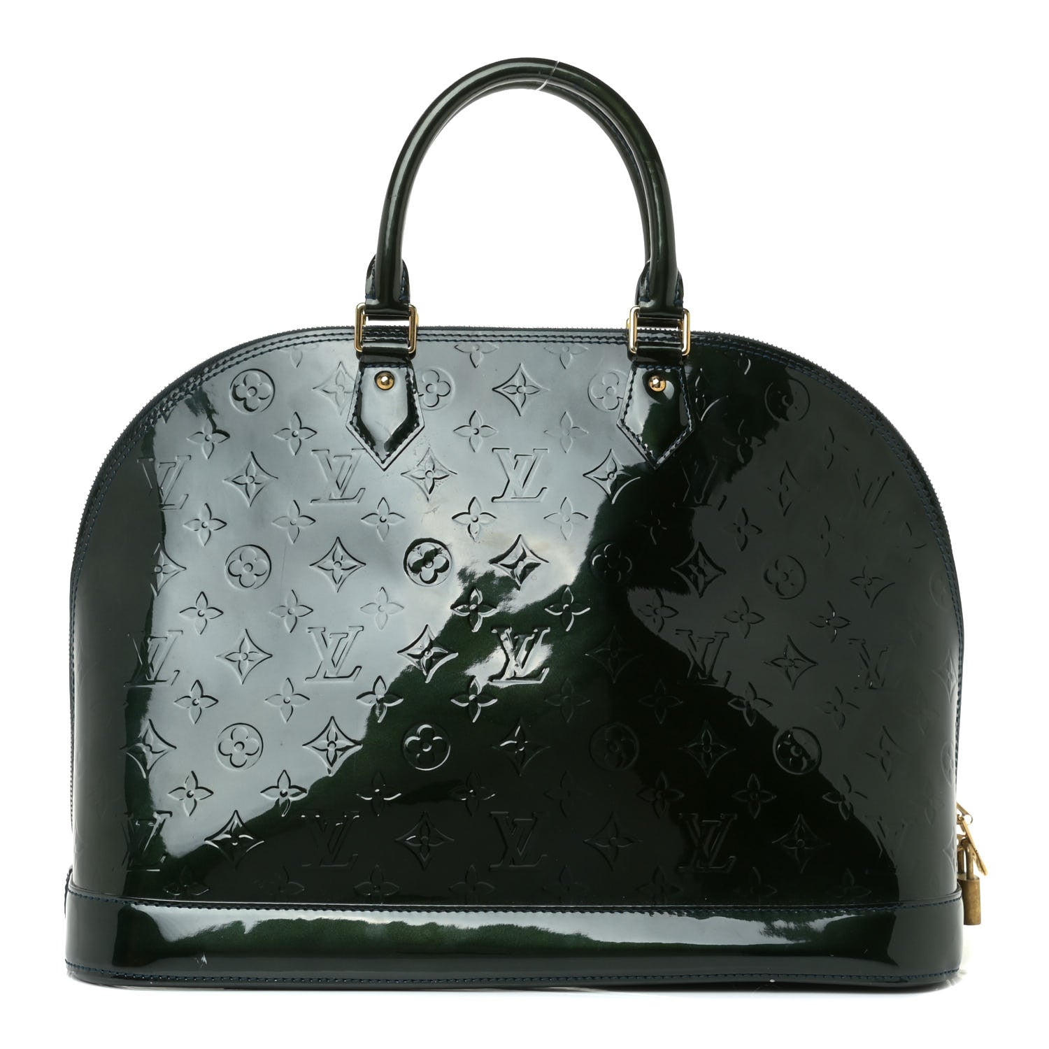 Louis Vuitton Vernis Alma GM Blue Nuit 1 of 8