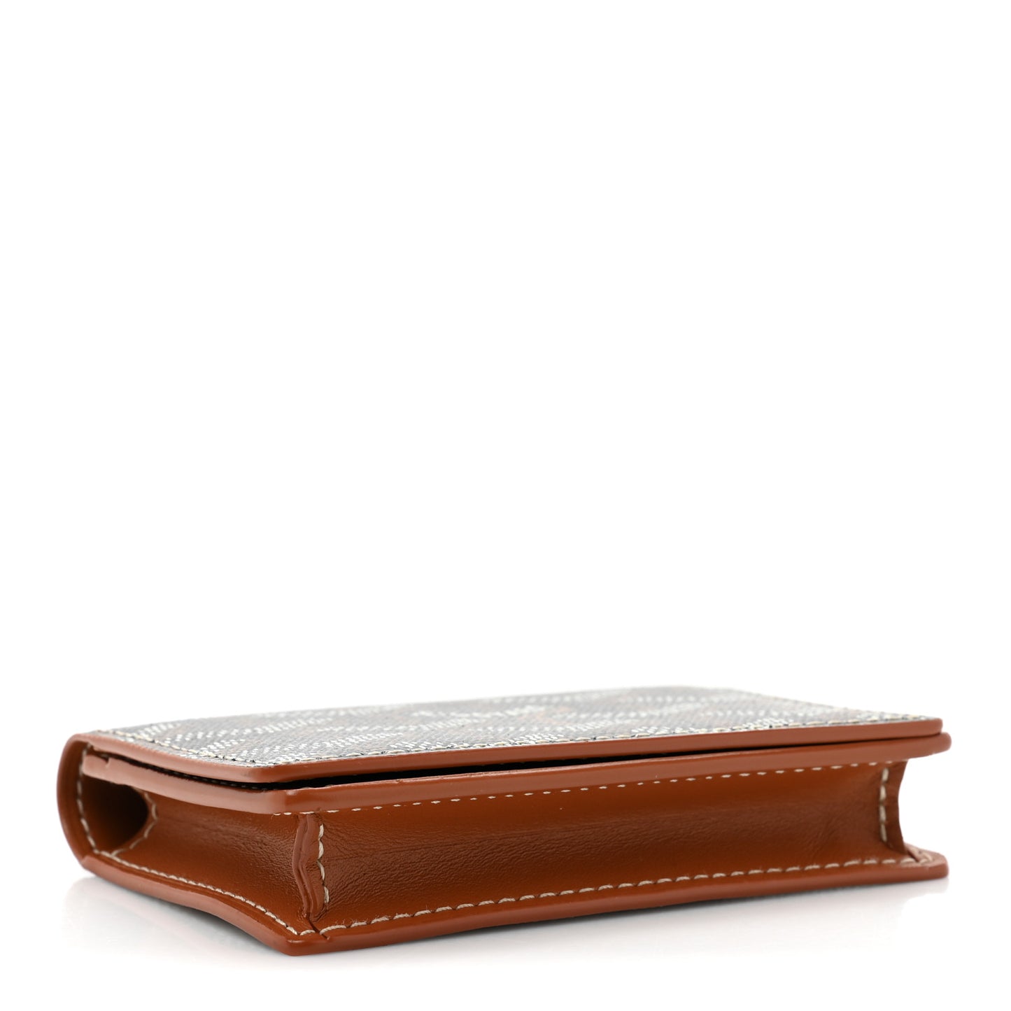 Goyardine Business Card Holder Black Gold