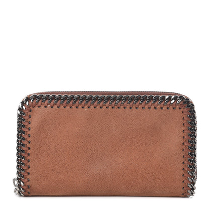 Stella McCartney Shaggy Deer Falabella Zip Around Wallet Brandy 1 of 6