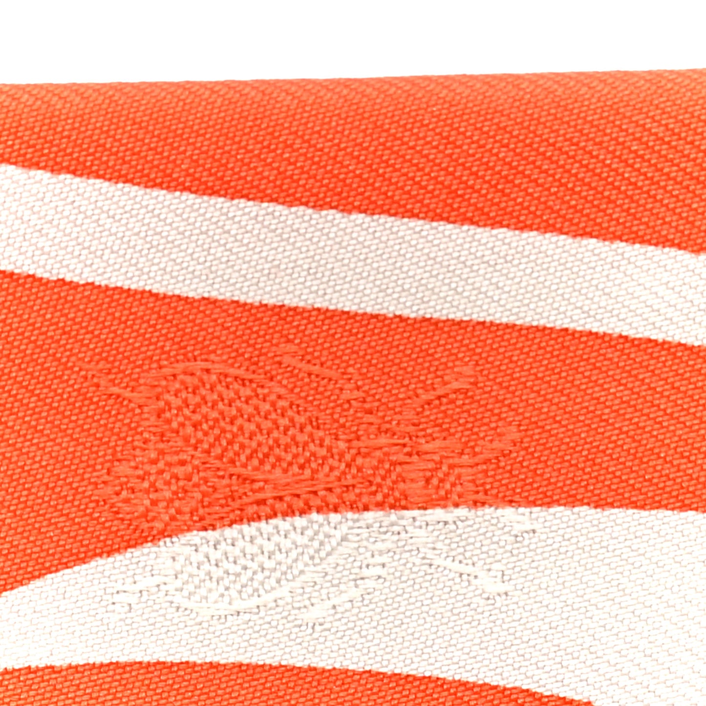 Silk Calfskin Bouquet Final Fringed Twilly Orange Gris Perle Vermillion