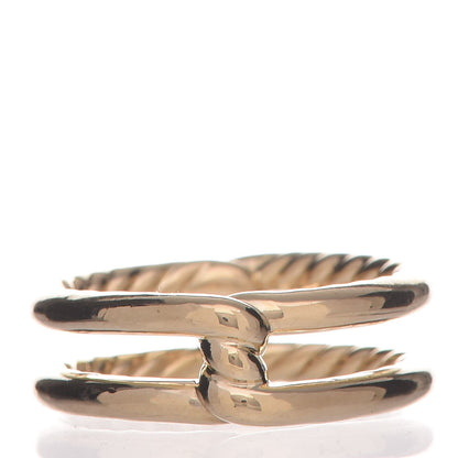 David Yurman 18K Yellow Gold Diamond 6.5mm Continuance Band Ring 52 6 3 of 5