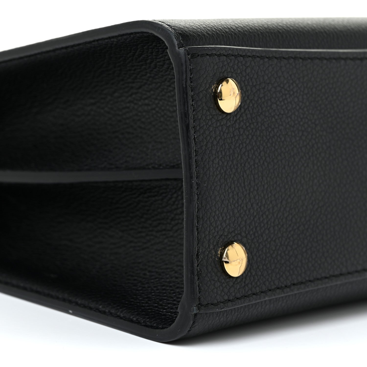 Burberry Grainy Calfskin Small Title Bag Black 9 of 11