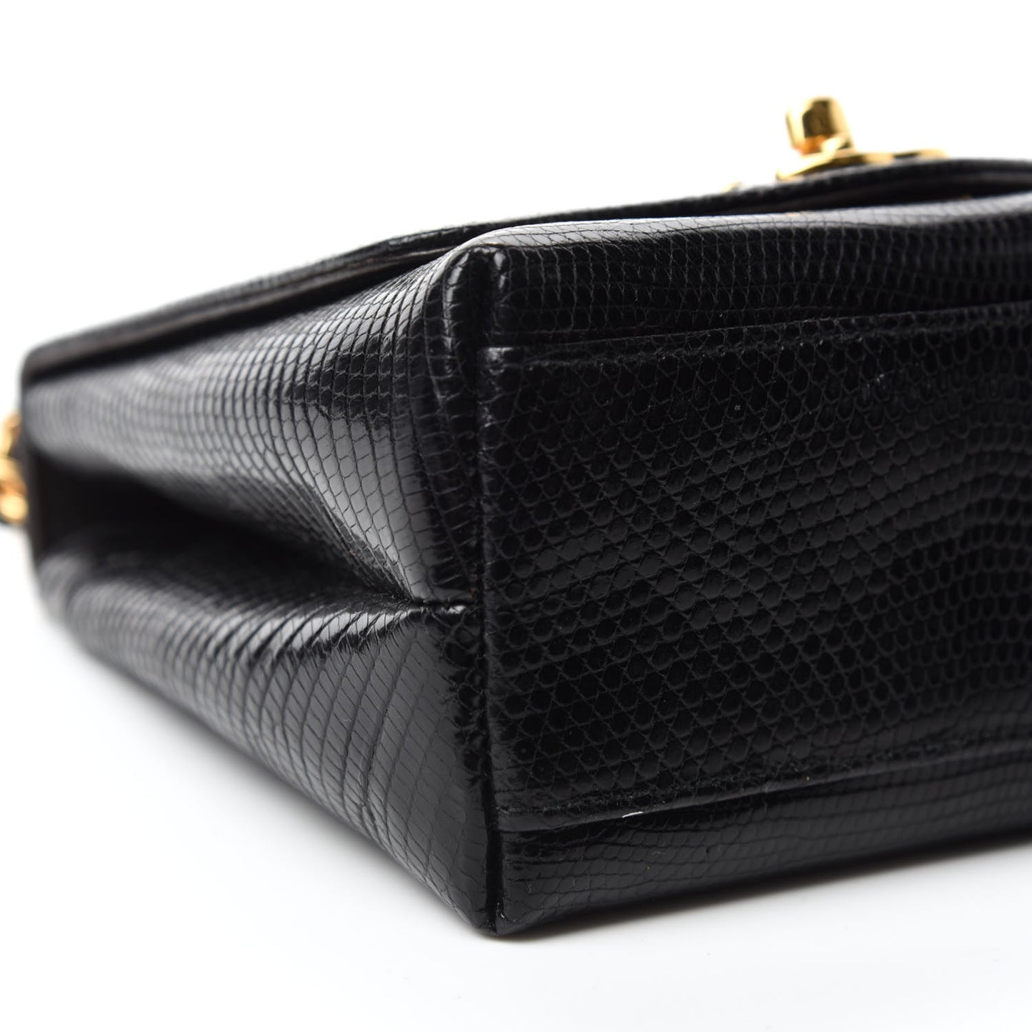 Lizard Mini Single Flap Black