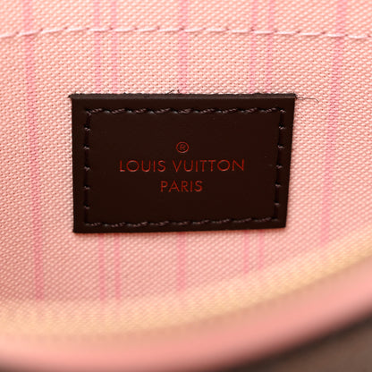 Louis Vuitton Damier Ebene Neverfull MM GM Pochette Rose Ballerine 6 of 6