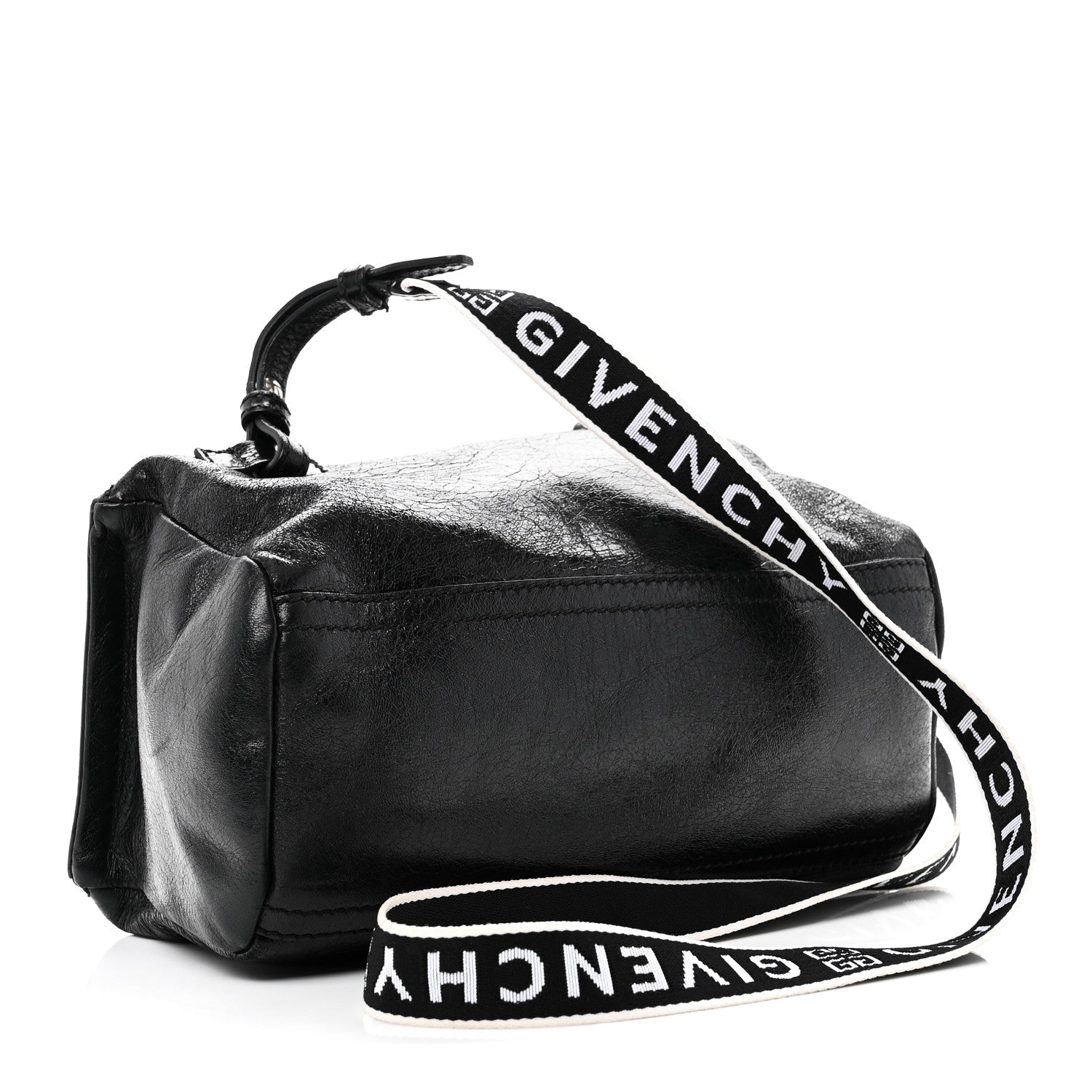 Givenchy Crackled Patent 4G Small Pandora Black 3 of 10