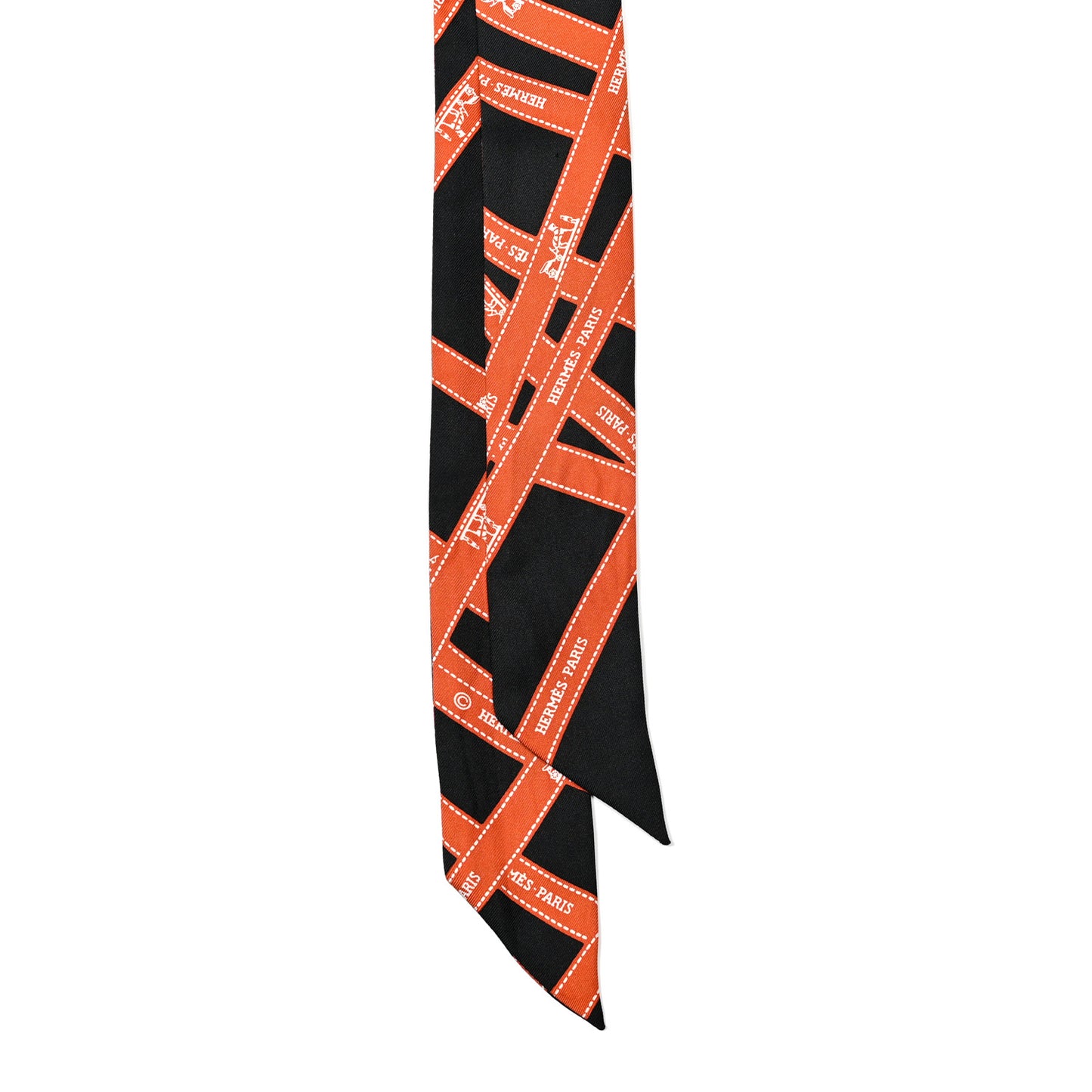 Tie Black Orange