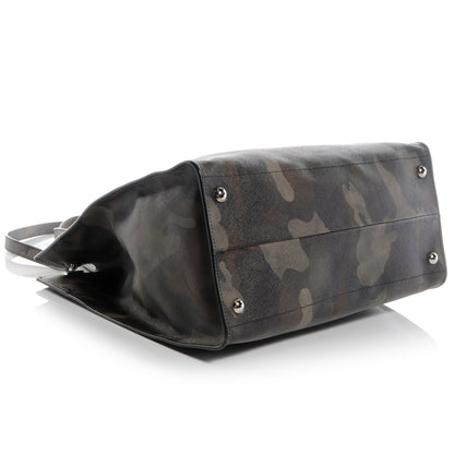 Prada Saffiano Soft Camouflage Military Tote Mimetico 5 of 10
