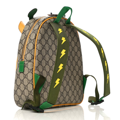 Gucci GG Supreme Monogram Kids Giraffe Backpack Ebony Multicolor 2 of 9