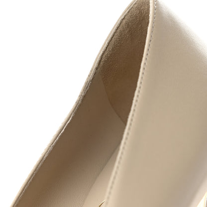 Chanel Lambskin Grosgrain CC Cap Toe Pumps 37.5 Ivory Black 10 of 10