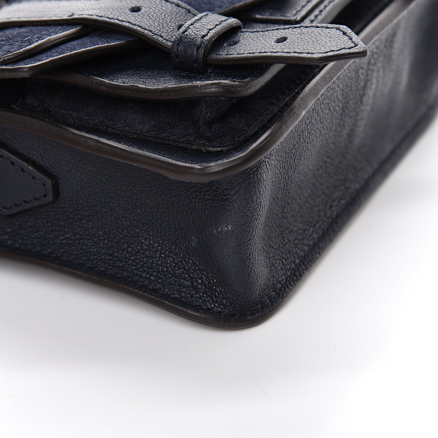 Suede Micro PS1 Satchel Dark Navy
