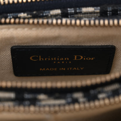 Christian Dior Oblique Saddle Pouch With Strap Navy Blue 9 of 14
