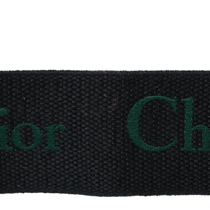 Christian Dior Canvas Embroidered Shoulder Strap Dark Green 6 of 8