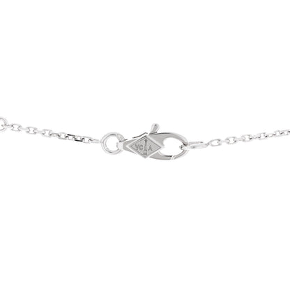 Van Cleef & Arpels 18K White Gold Diamond Sweet Alhambra Pendant Necklace 4 of 6