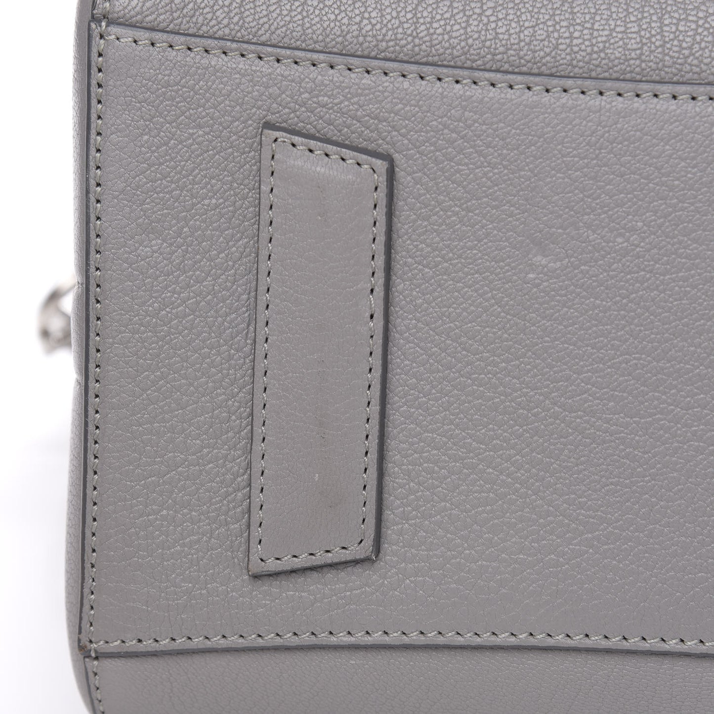 Sugar Goatskin Small Antigona Pearl Grey