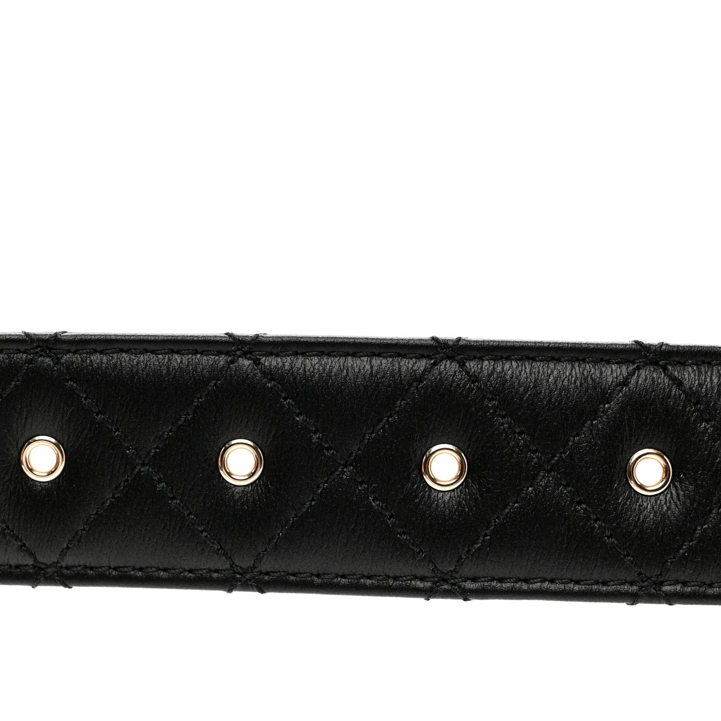 Calfskin Quilted CC Chain Belt 85 34 Black