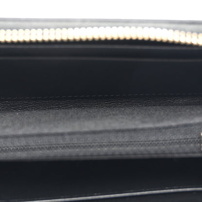 Chanel Caviar Quilted Medium Filigree Zip Around Wallet Black 5 of 8
