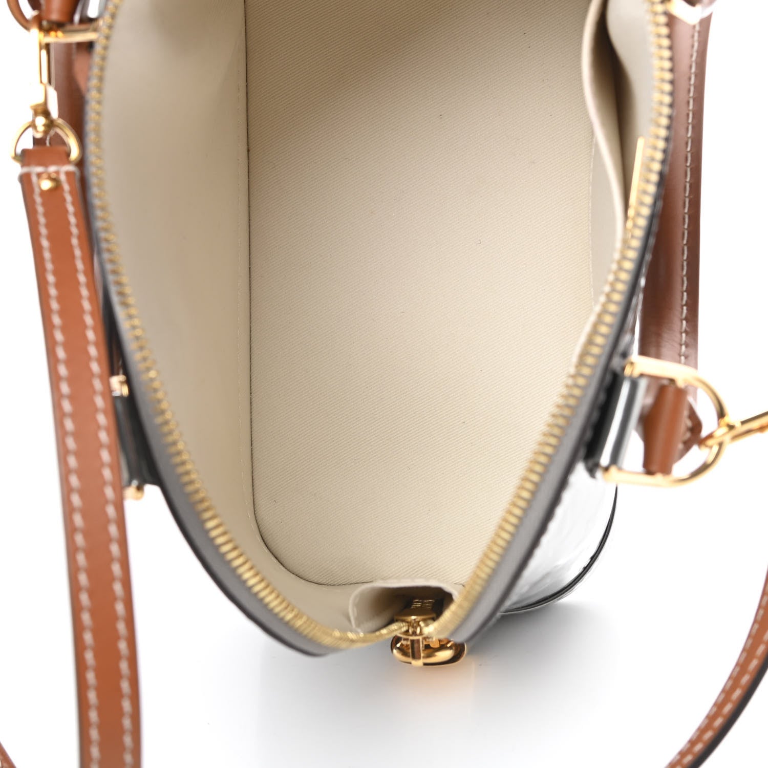 Louis Vuitton Vernis Alma BB Gris Metal 5 of 12