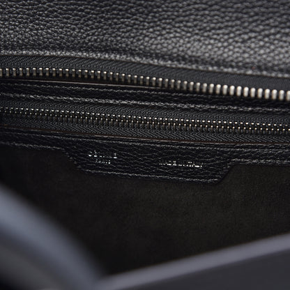 Celine Drummed Calfskin Micro Luggage Black 6 of 9