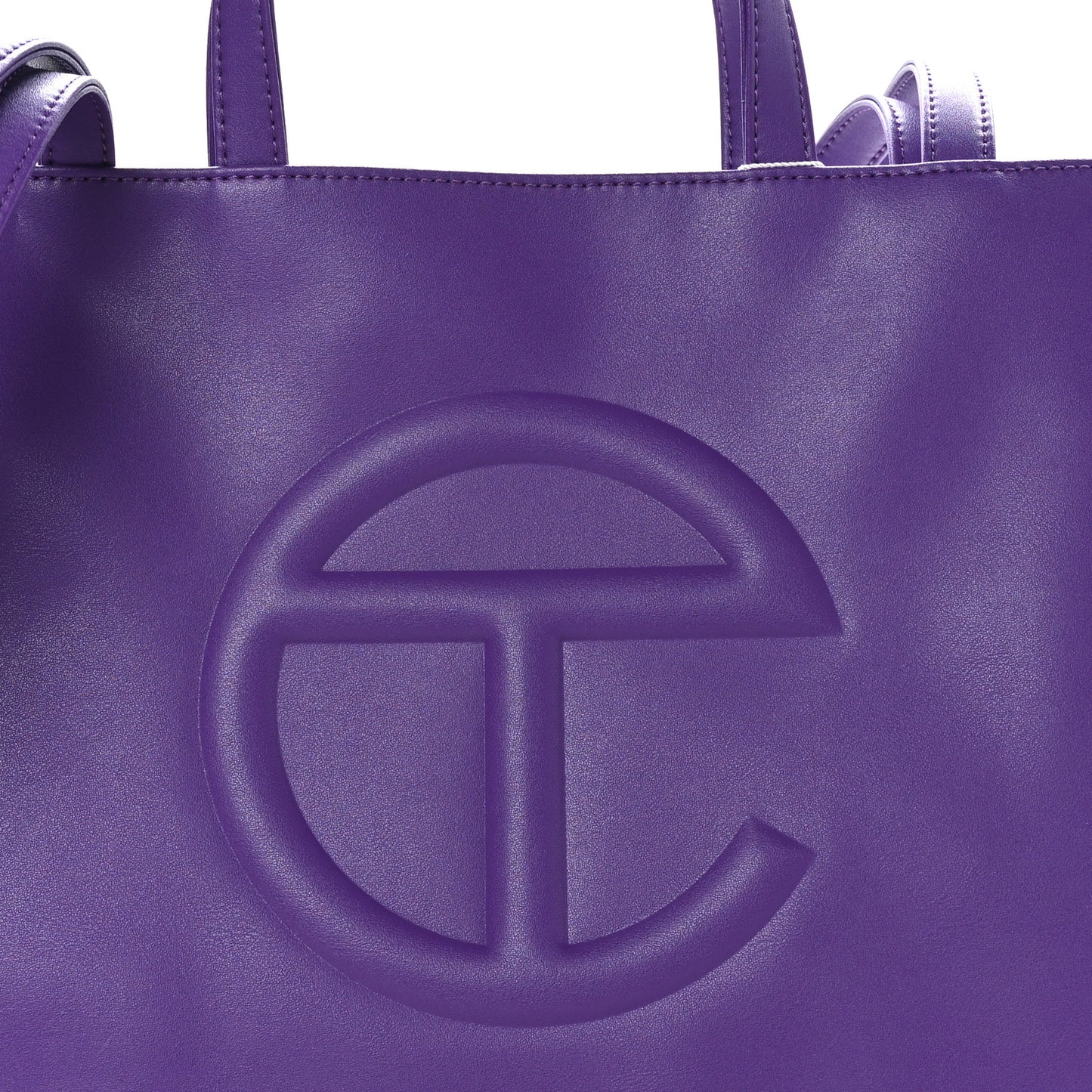 Vegan Leather Medium Shopping Bag Grape