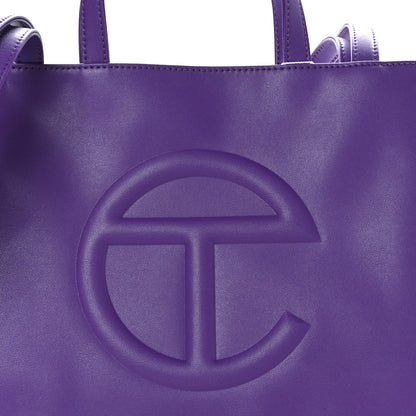 Telfar Vegan Leather Medium Shopping Bag Grape 7 of 9