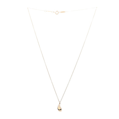 Tiffany 18K Yellow Gold 12mm Elsa Peretti Teardrop Pendant Necklace 3 of 9