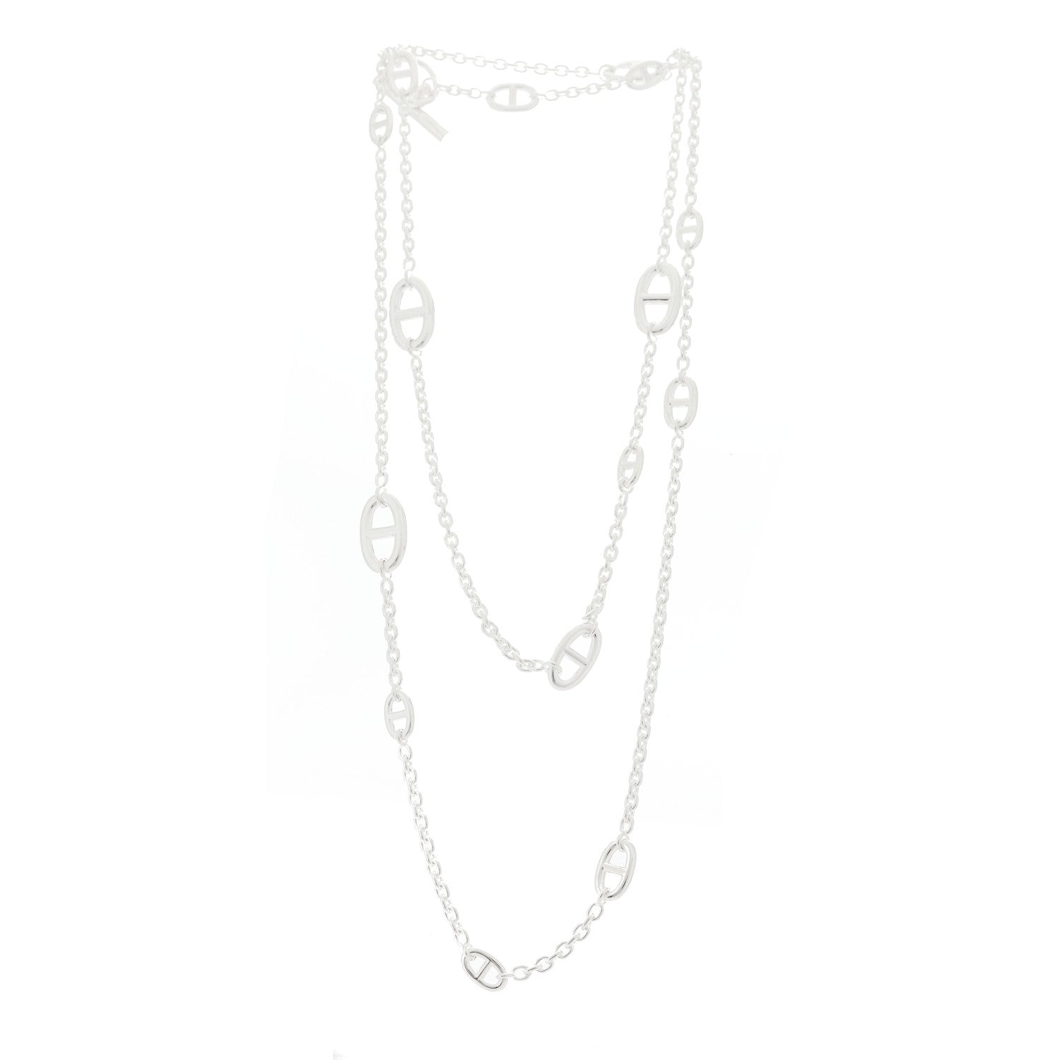 Hermes Sterling Silver Farandole Necklace 120 3 of 6