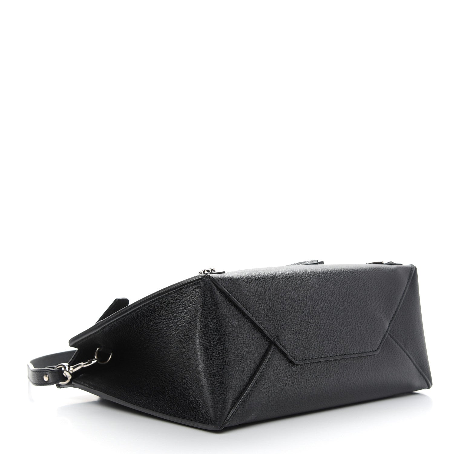 Balenciaga Grained Calfskin Papier Mini Flap Tote Black 4 of 9