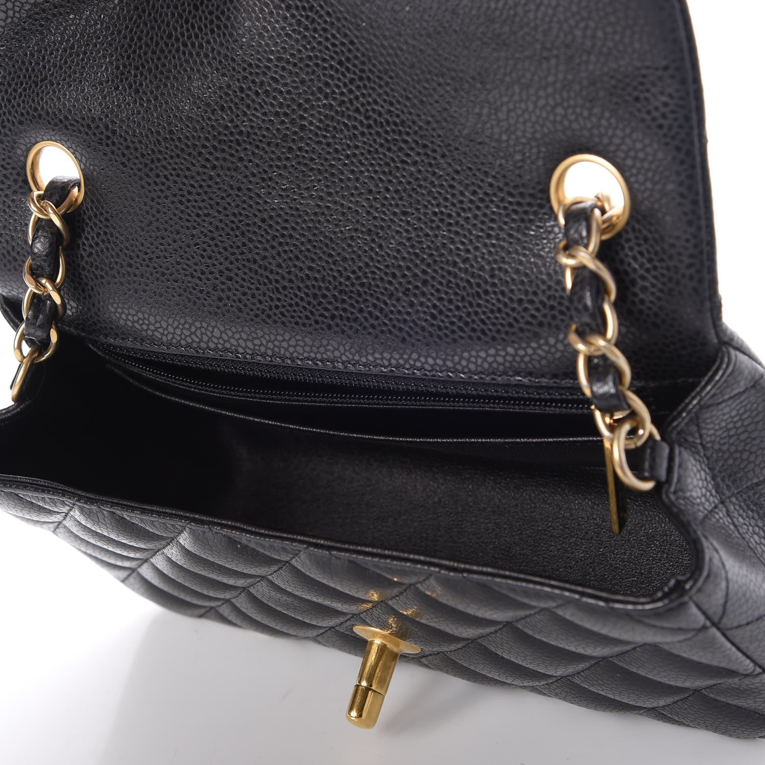 Chanel Caviar Quilted Mini Rectangular Flap Black 5 of 7