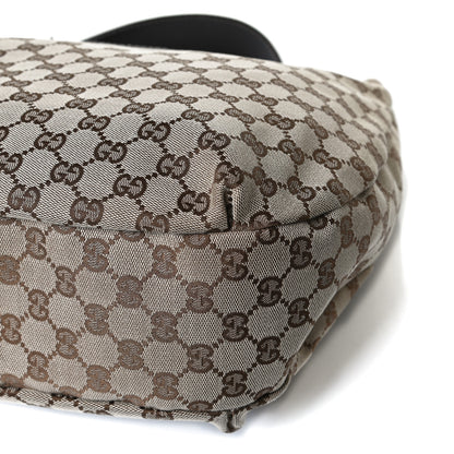 Gucci Monogram Large New Ladies Web Hobo Dark Brown 15 of 16