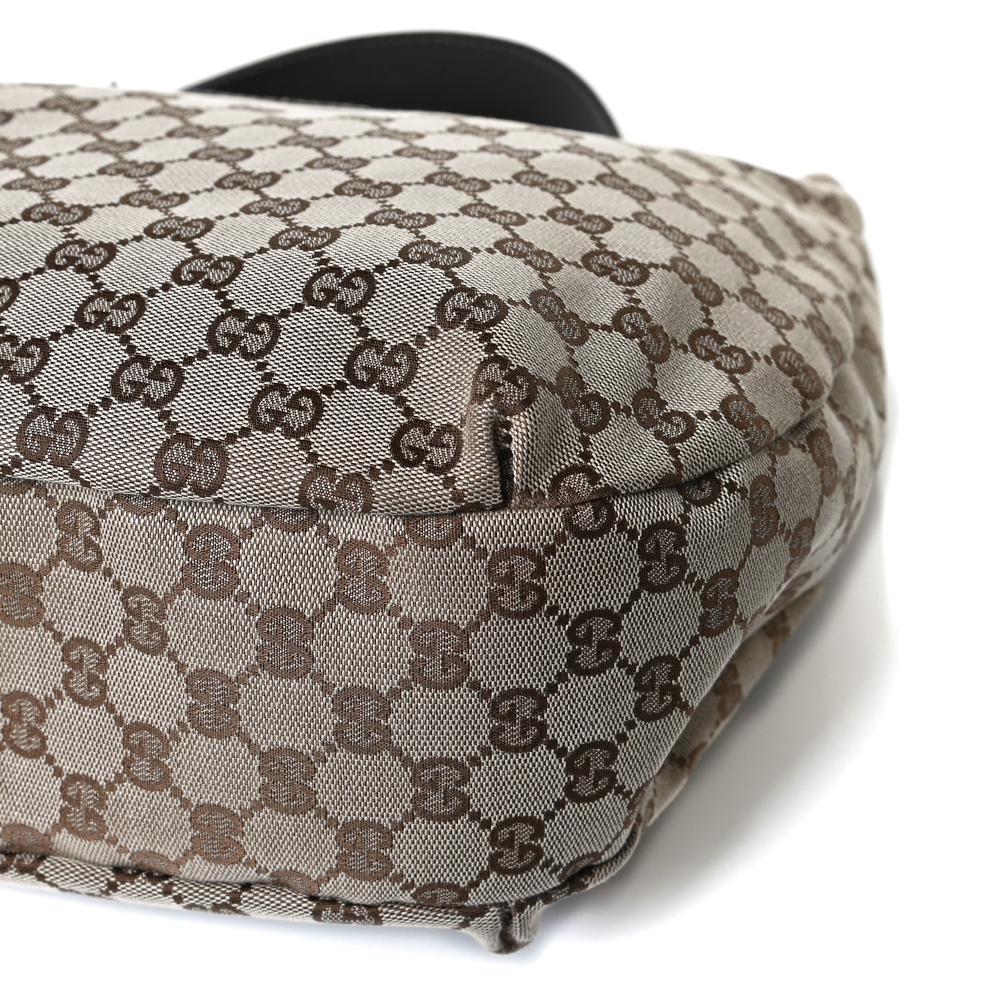 Monogram Large New Ladies Web Hobo Dark Brown