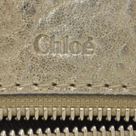 Leather Heloise Satchel Gold