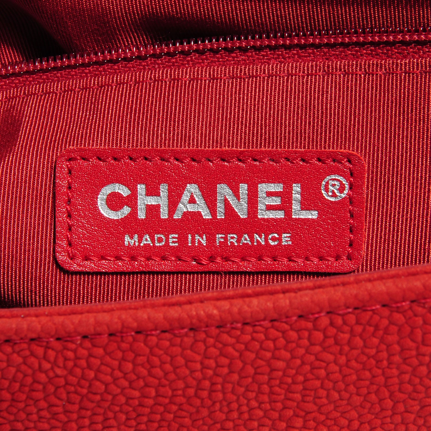 Chanel Matte Caviar Quilted Large Boy Flap Red 7 of 8