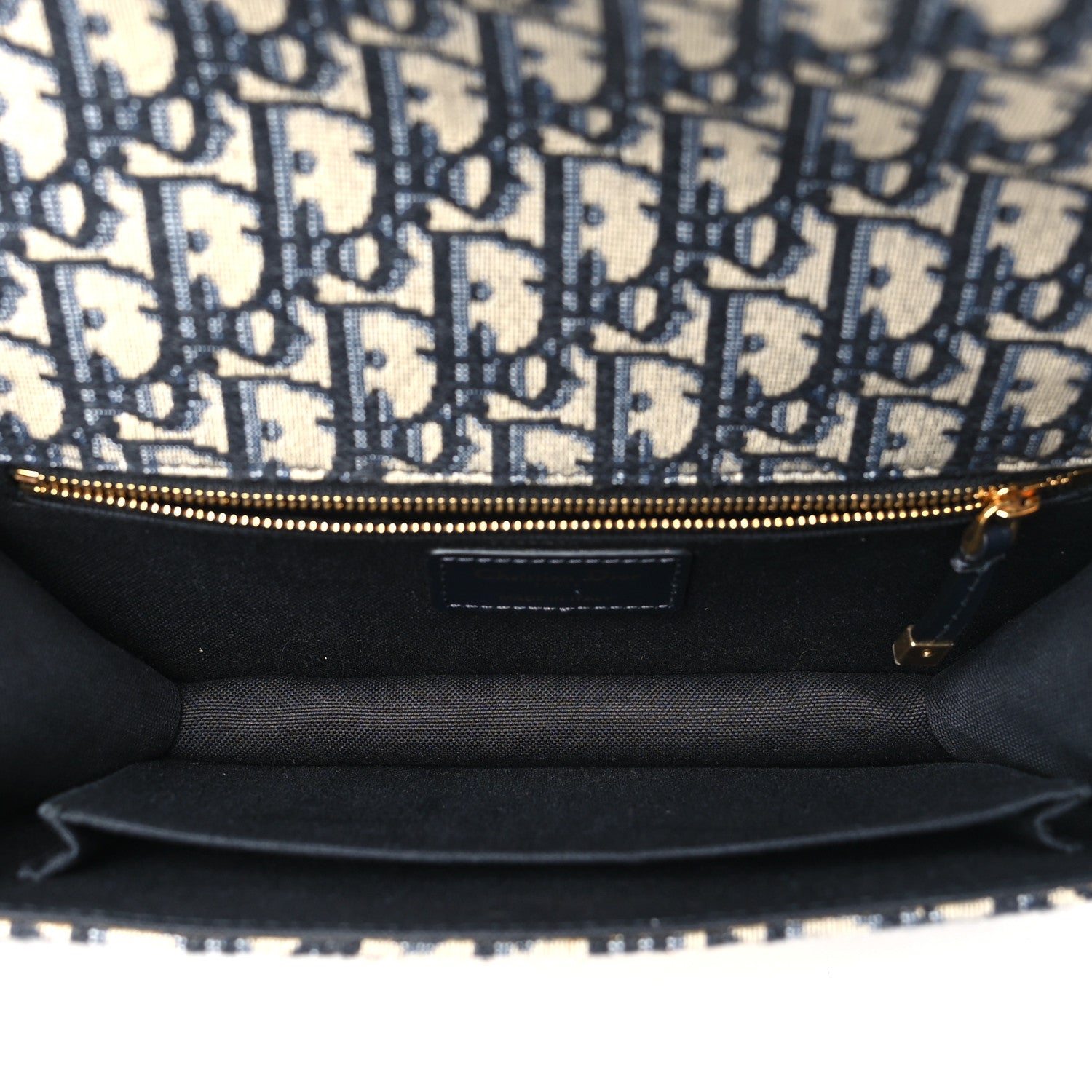 Christian Dior Oblique 30 Montaigne Chain Flap Bag Blue 5 of 10