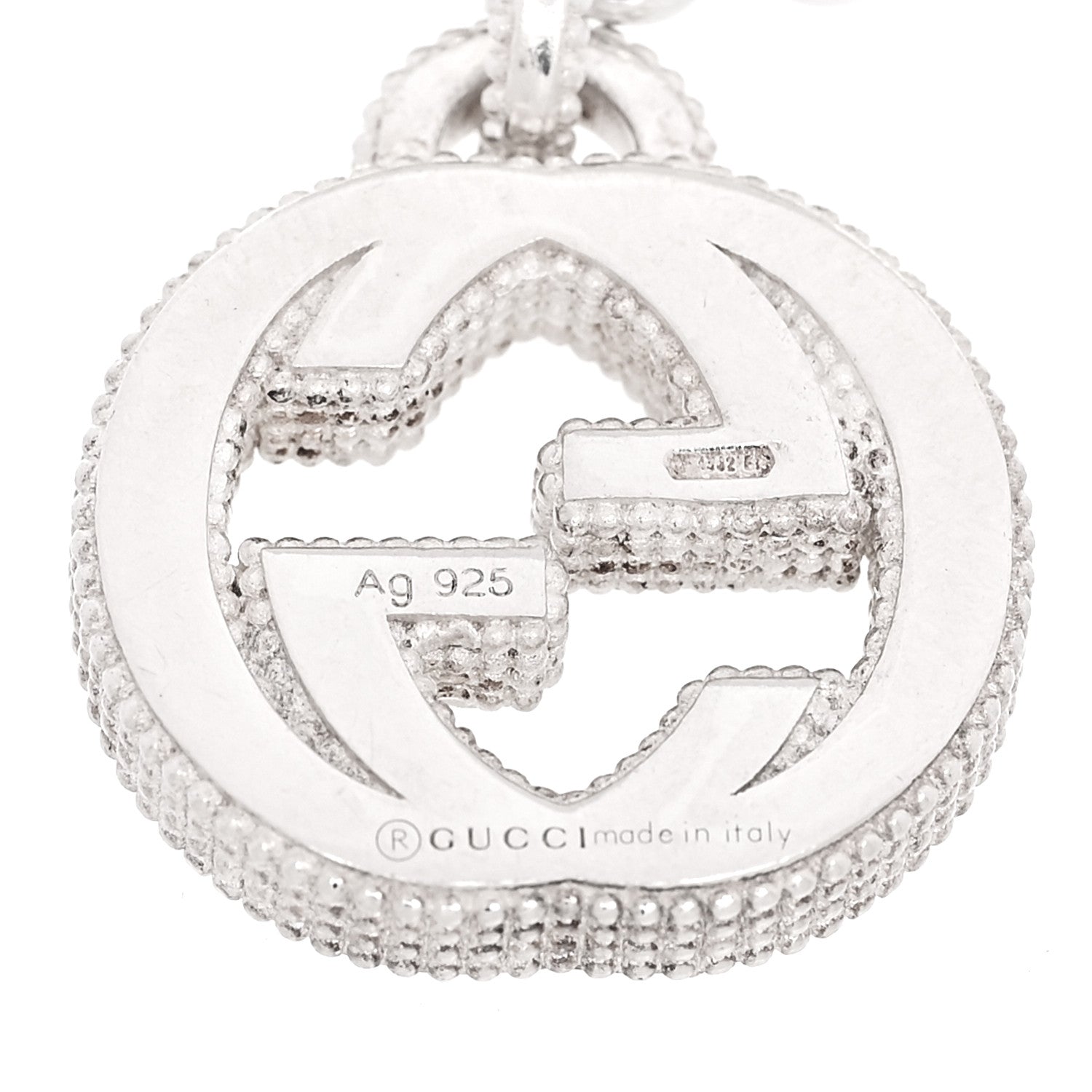 Gucci Sterling Silver Interlocking GG Charm Bracelet 4 of 4